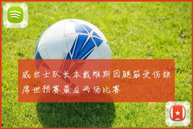 威尔士队长本戴维斯因腿筋受伤缺席世预赛最后两场比赛